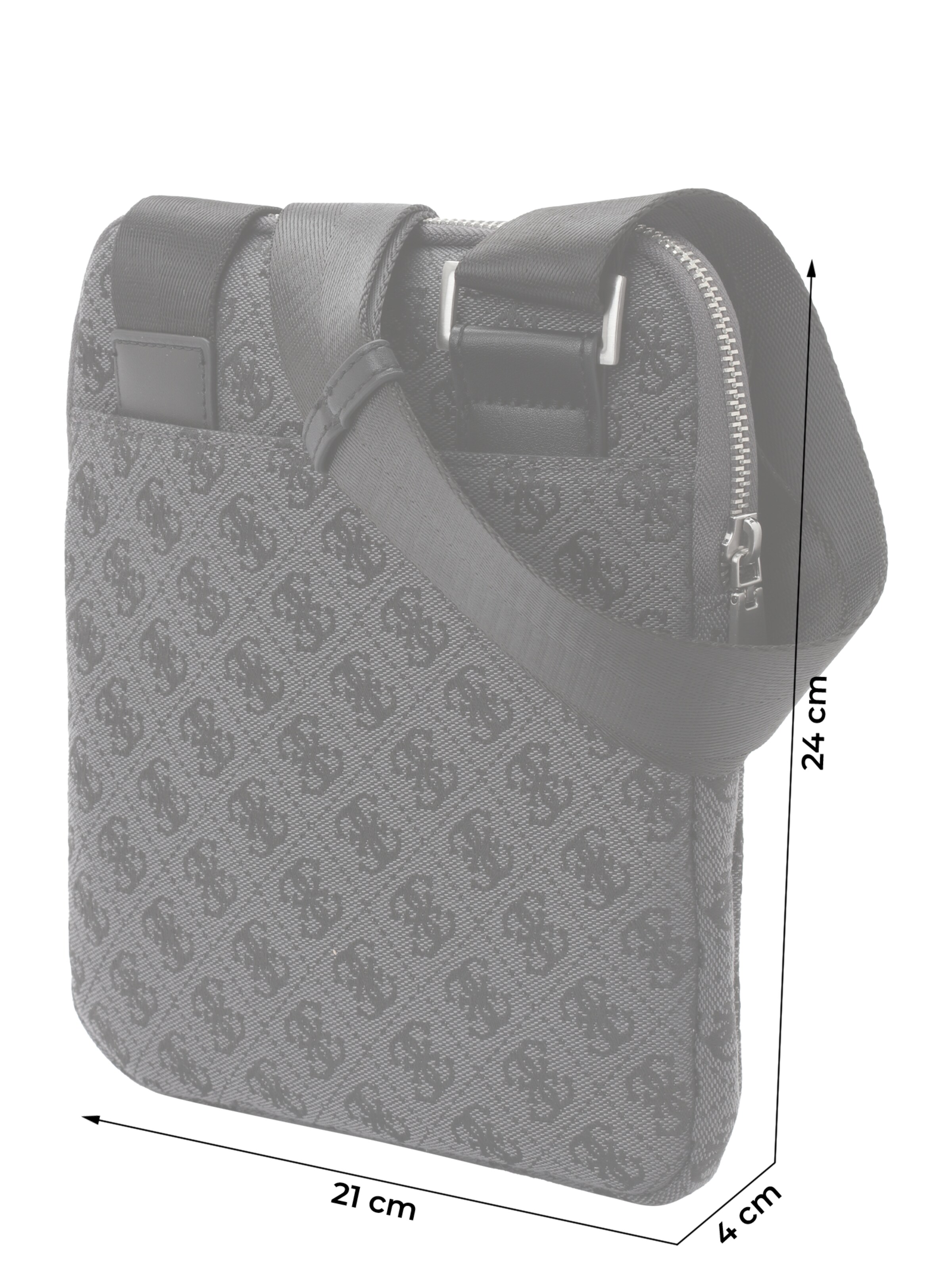 GUESS Чанта за през рамо тип преметка 'Milano' в черно