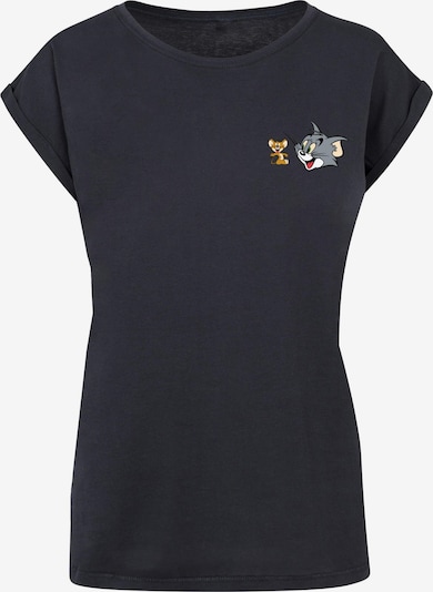 ABSOLUTE CULT T-shirt 'Tom and Jerry - Classic Heads' en bleu marine / pueblo / gris basalte / blanc, Vue avec produit