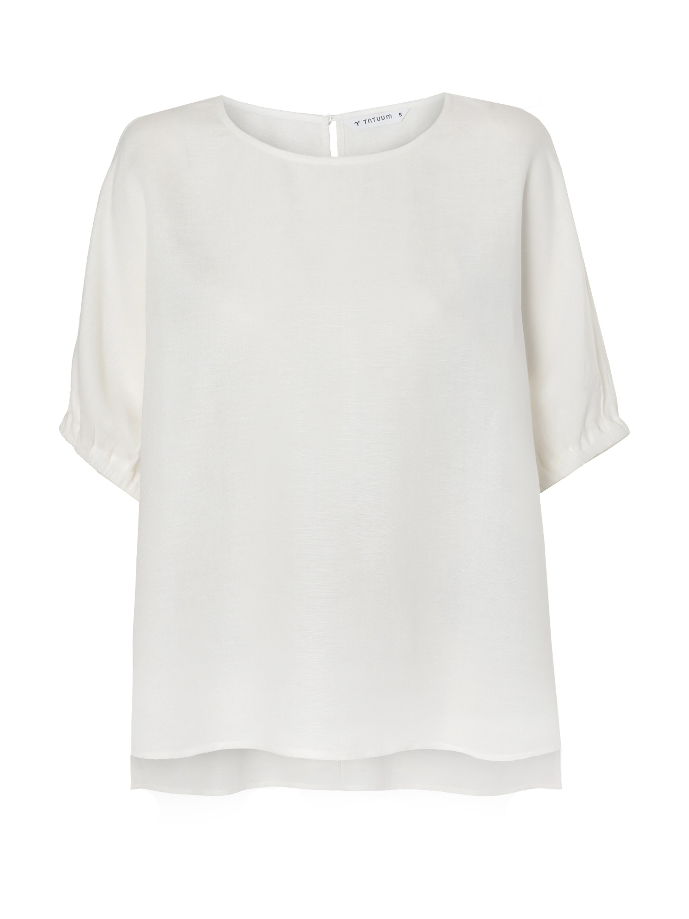 TATUUM - Blusa 'Malaga' en blanco: frente