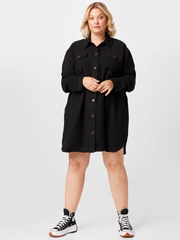 Abito camicia di Dorothy Perkins Curve in nero: frontale