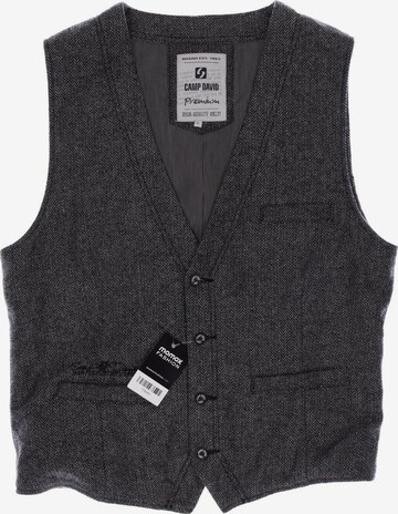 CAMP DAVID Vest in XL in Grey: front
