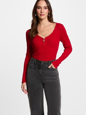 Morgan Pullover in Rot: Vorderseite