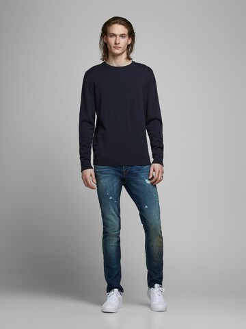 JACK & JONES Sveter - Modrá