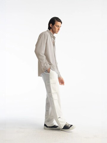 Giesto Comfort fit Button Up Shirt 'Hemden' in Beige