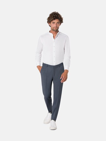 BENVENUTO Slim fit Pleated Pants 'Iago' in Blue