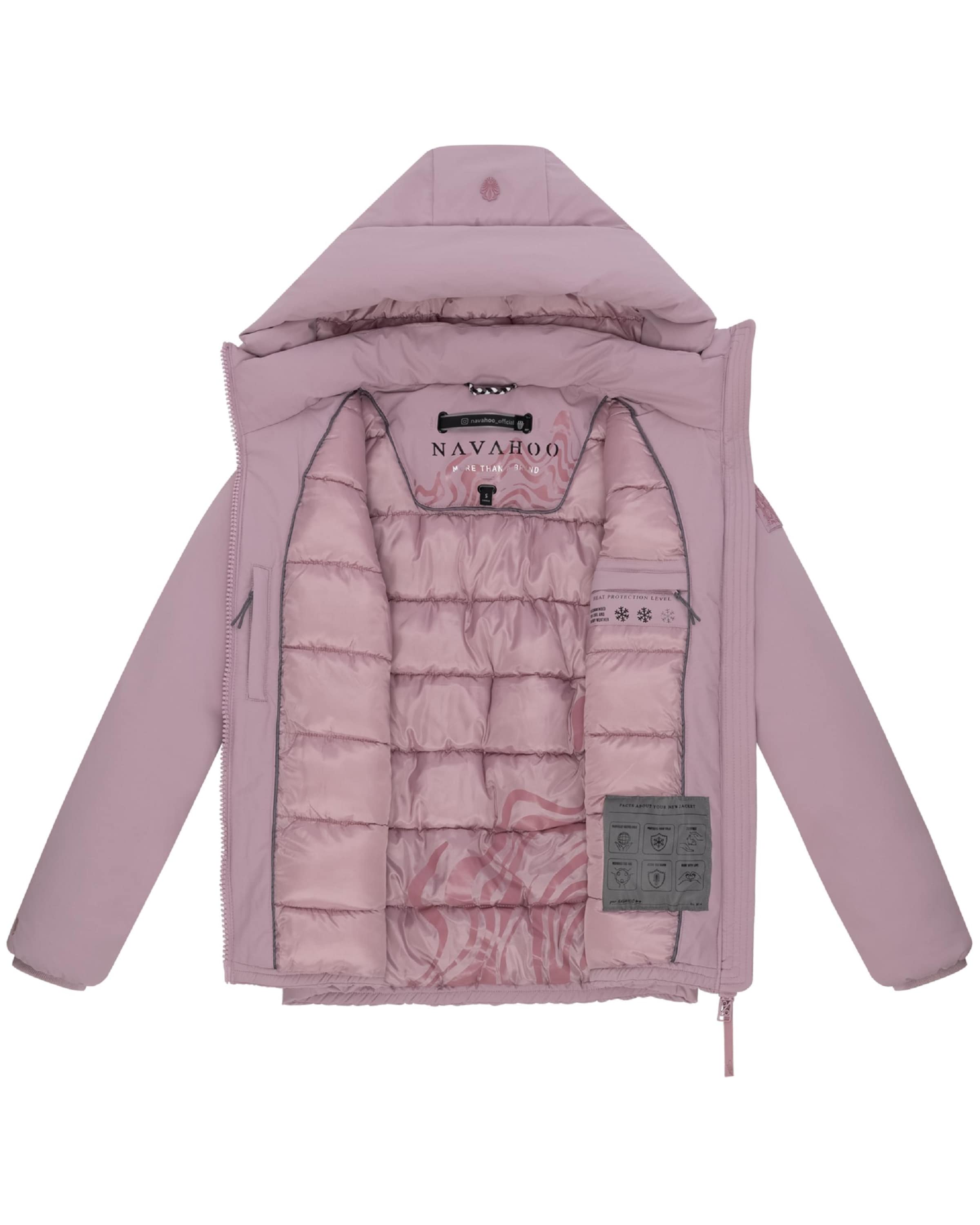 NAVAHOO Vinterjakke 'Blütenlicht 14' i pink