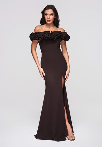 Ombre Avondjurk in Bruin