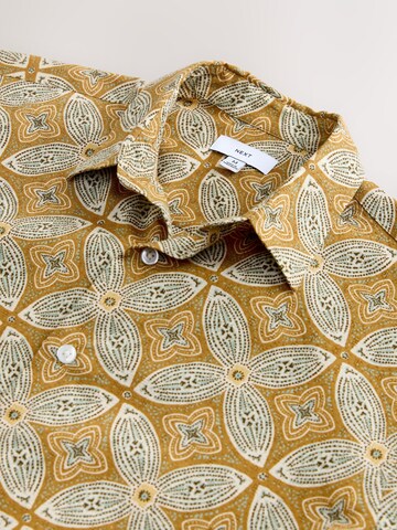 Next Regular Fit Hemd in Gelb