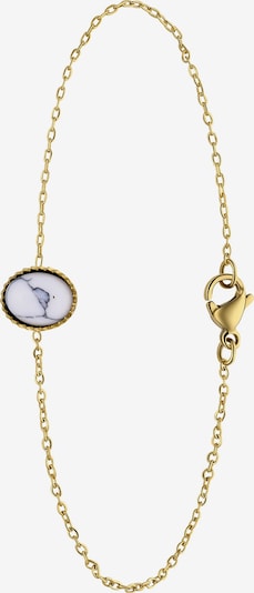 Lucardi Armband in gold / weiß, Produktansicht