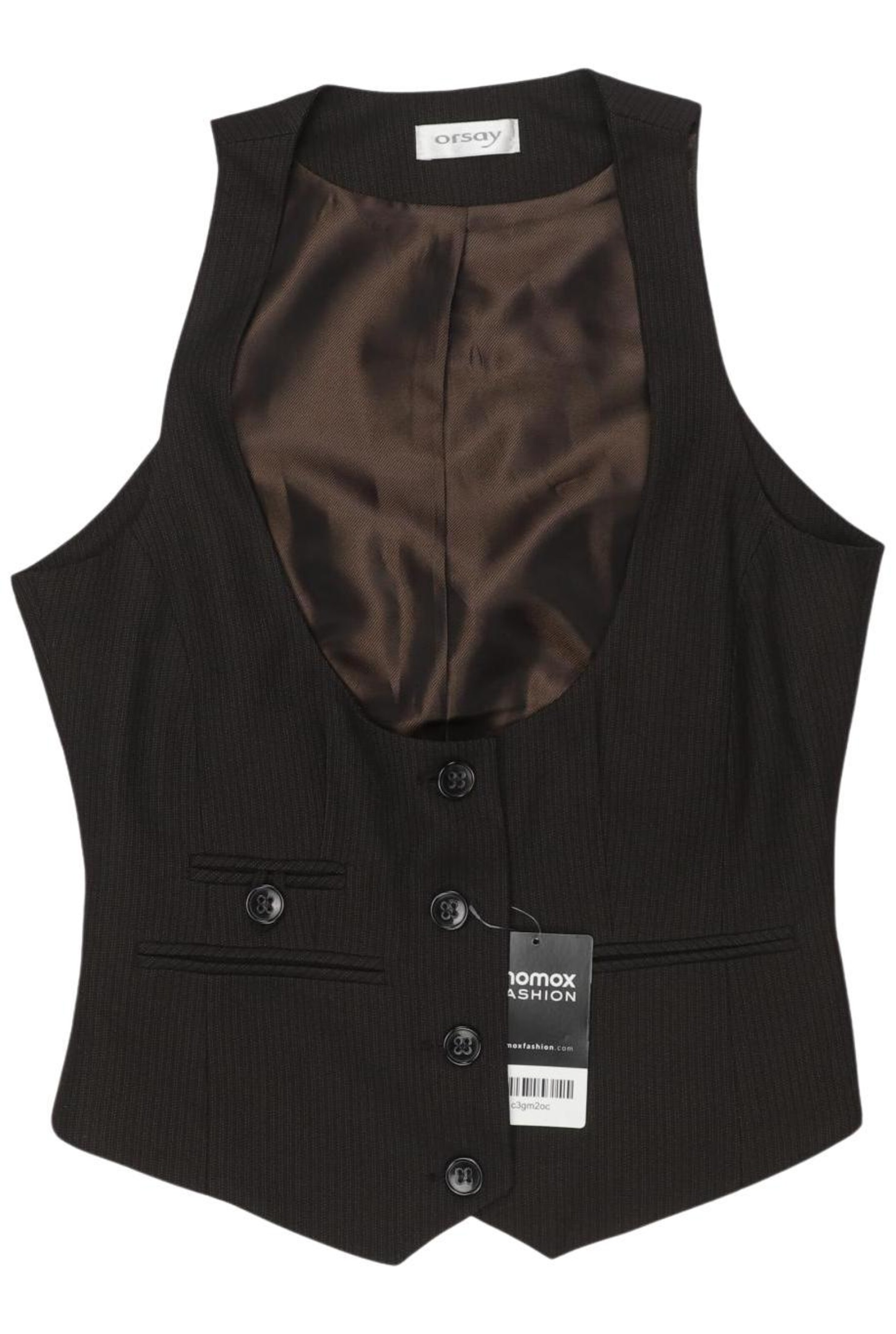 Orsay Weste XXS in Braun: Vorderseite