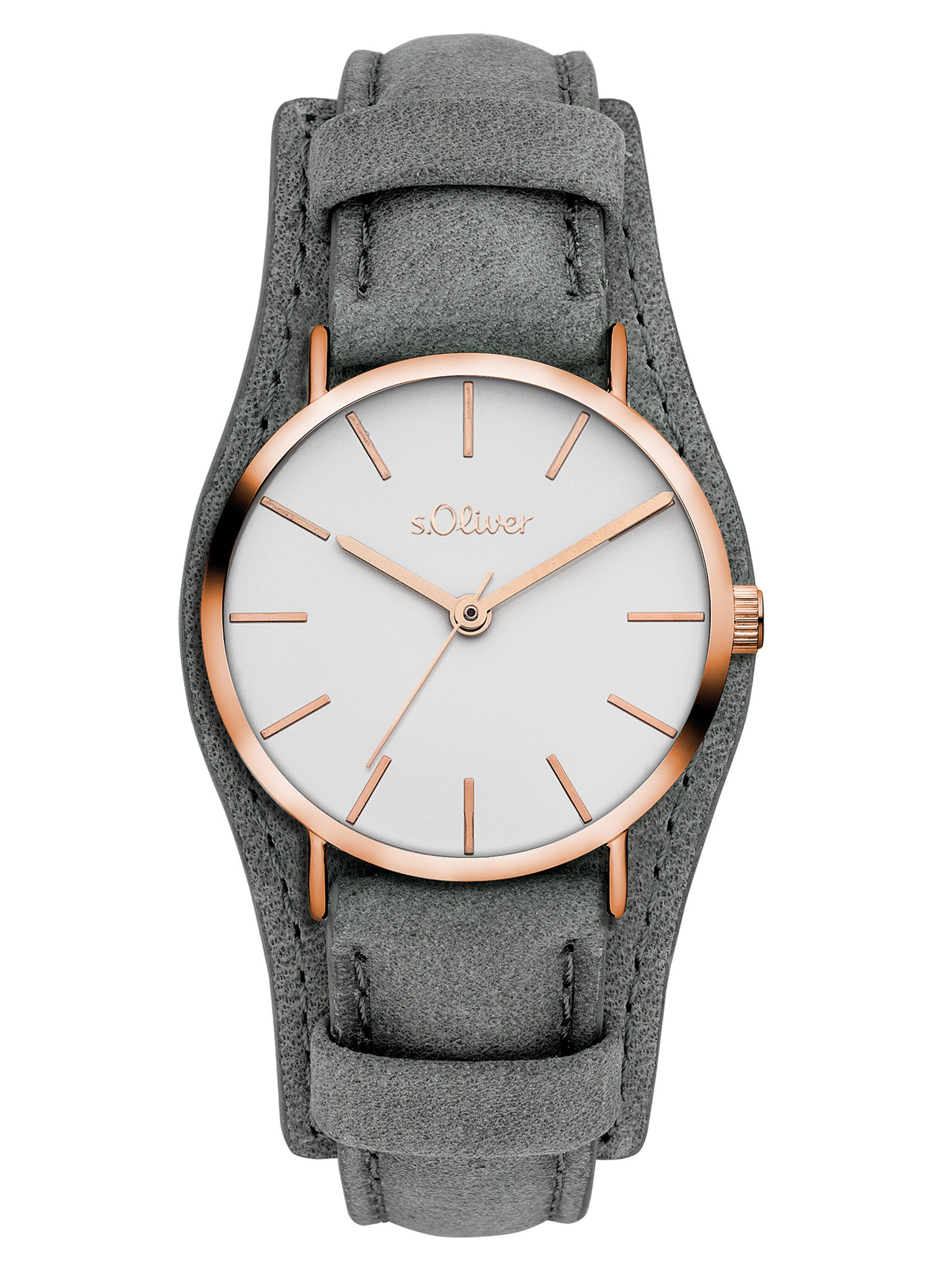 s.Oliver Analog Watch in Grey: front