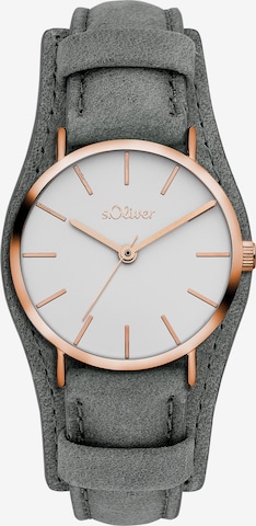 s.Oliver Analog Watch in Grey: front