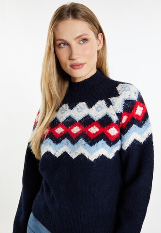 DreiMaster Maritim Pullover 'Eissegler' in Blau