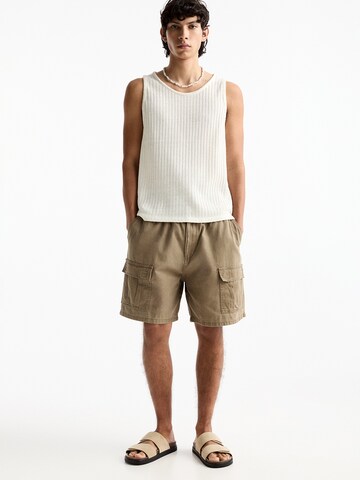 Pull&Bear Ohlapna forma Kargo hlače | rjava barva