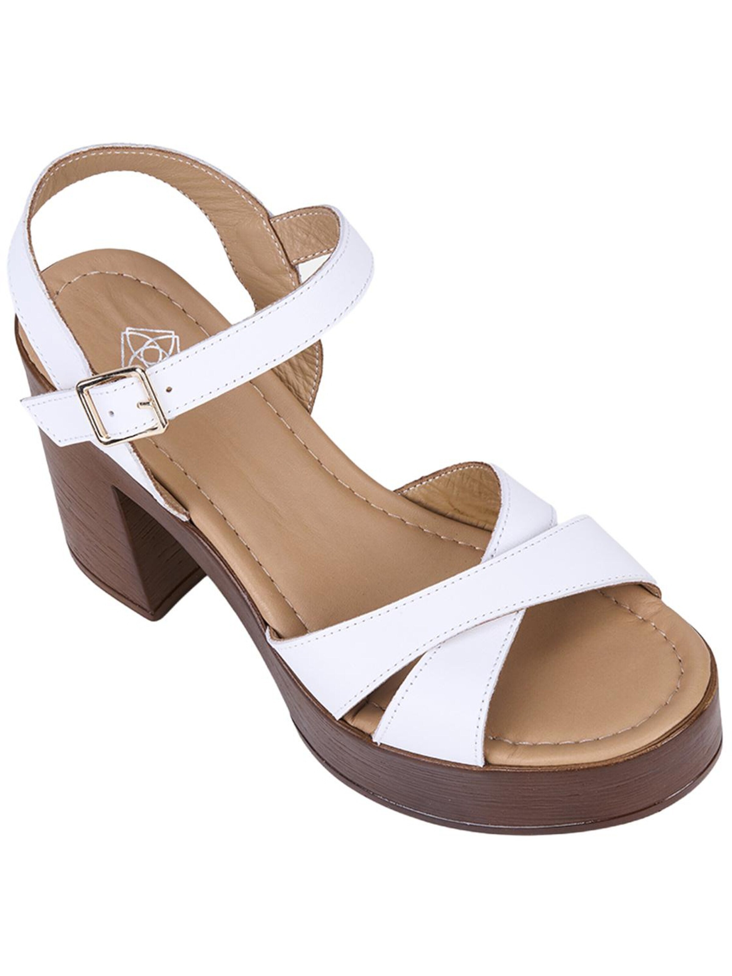 Desa Strap sandal 'Sandalen mit Blockabsatz' in White