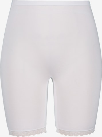 Skinny Pantalon modelant Ulla Popken en blanc : devant
