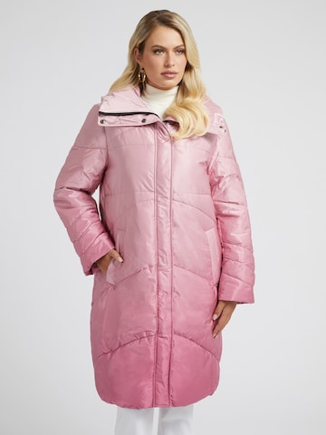 GUESS Winter Coat in Pink: front