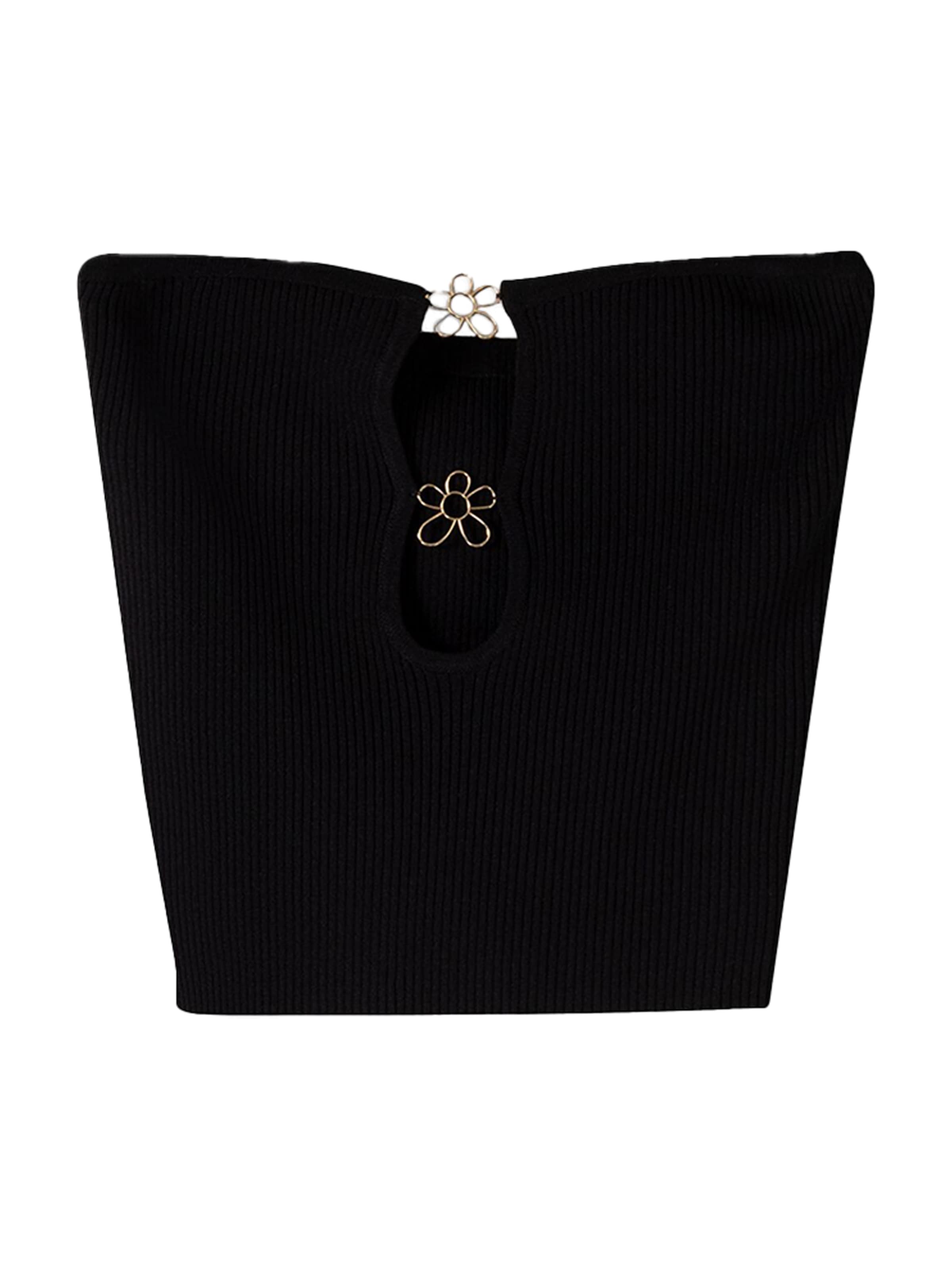 Bershka Kardigany – černá: přední strana