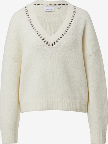 smėlio COMMA Megztinis: priekis