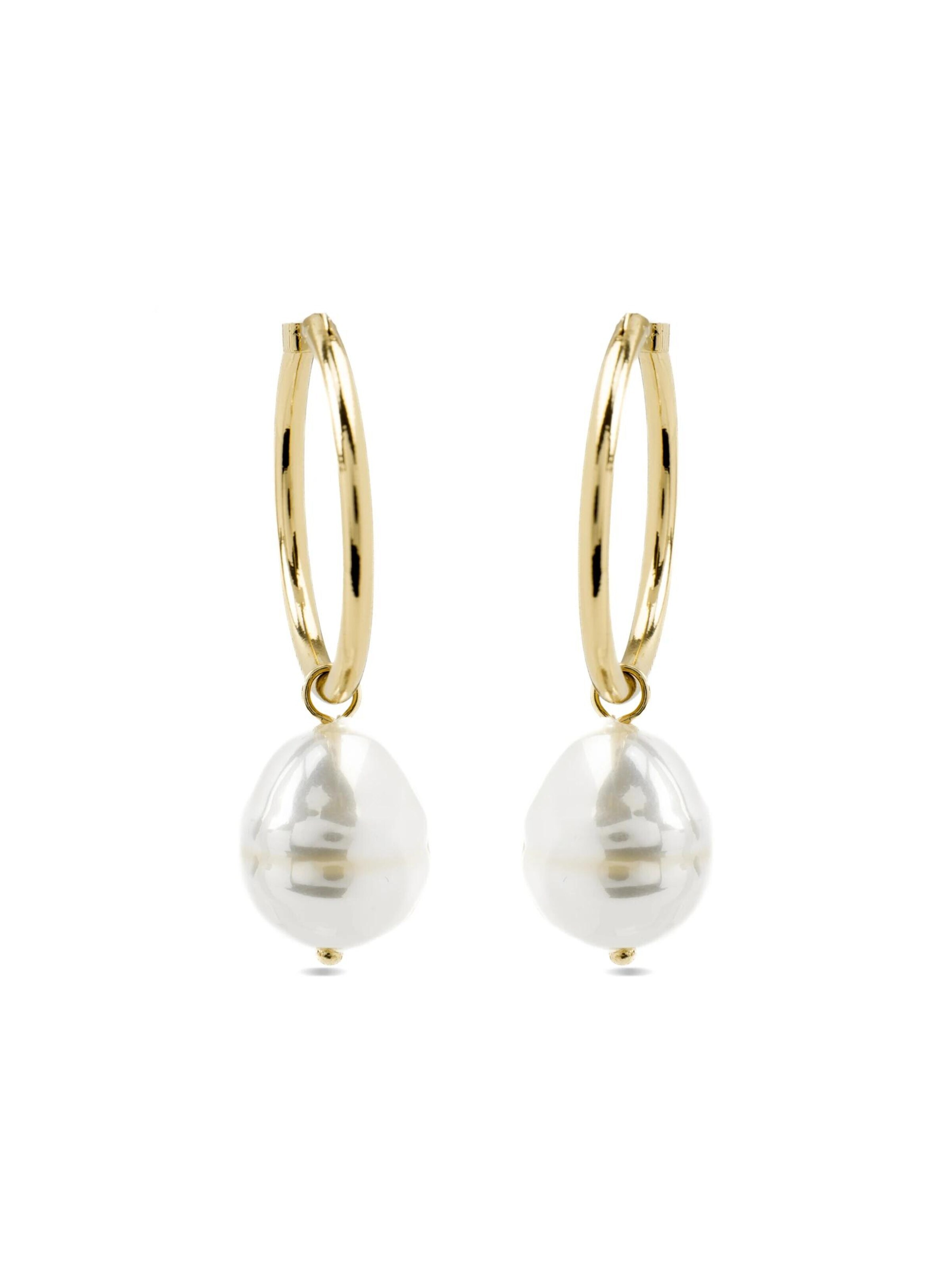 LUXBYLUX Earrings in White: front