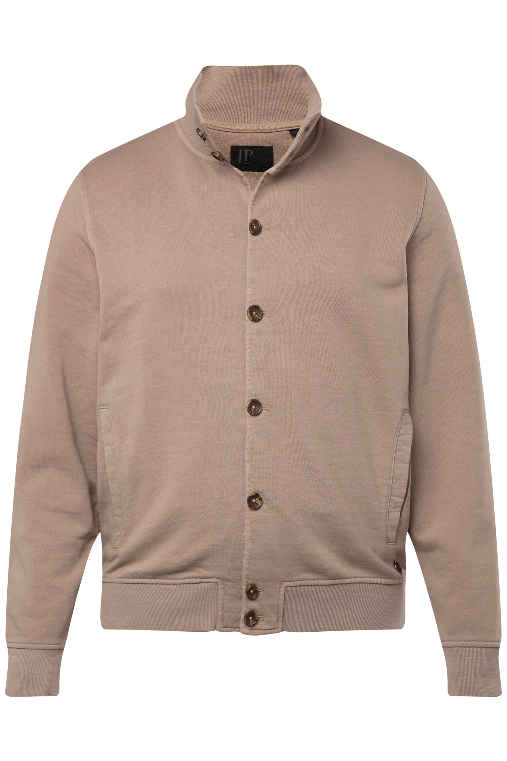 JP1880 Sweatjacke in Braun: Vorderseite