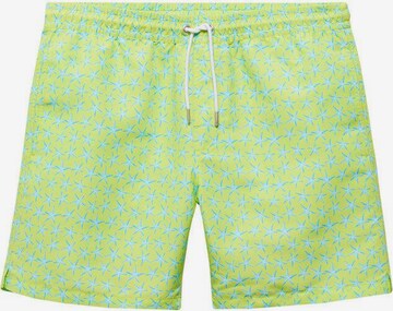 MANGO MAN Board Shorts 'Estrella' in Yellow: front