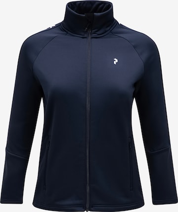 Veste mi-saison PEAK PERFORMANCE en bleu : devant
