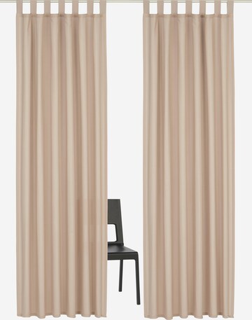 HOME AFFAIRE Curtains & Drapes in Beige: front