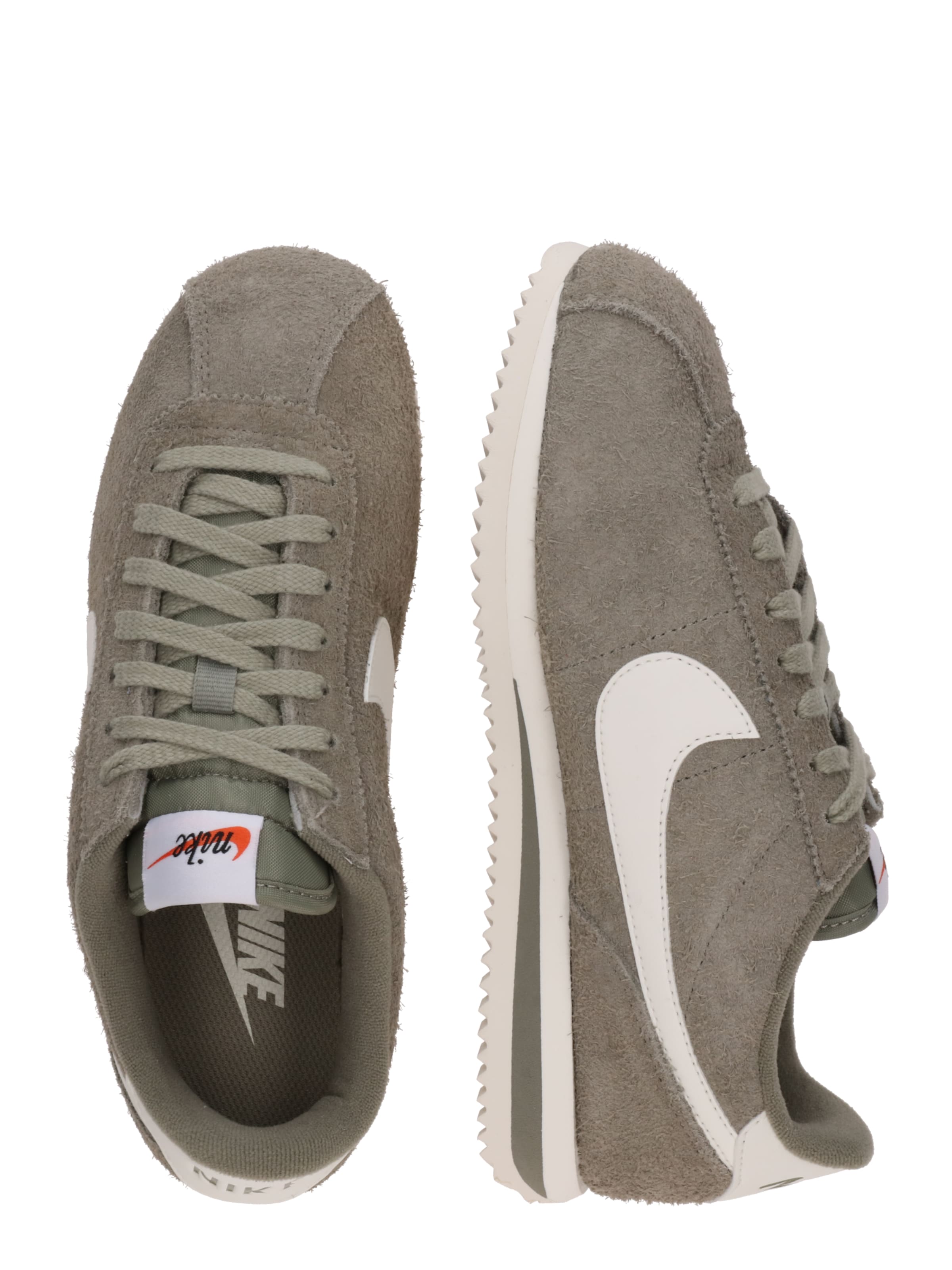 Nike Sportswear Низкие кроссовки 'CORTEZ' в Зеленый: сбоку