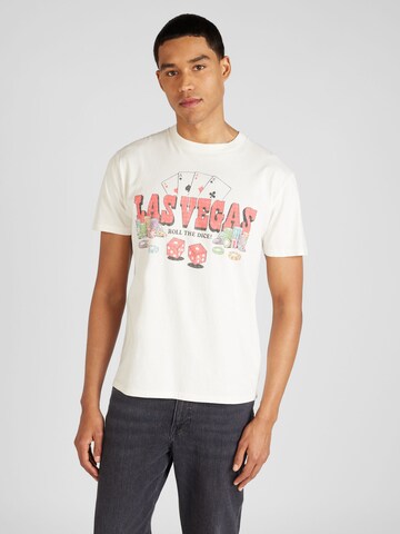 HOLLISTER Shirt 'AMERICAN DESTINATIONS' in White: front