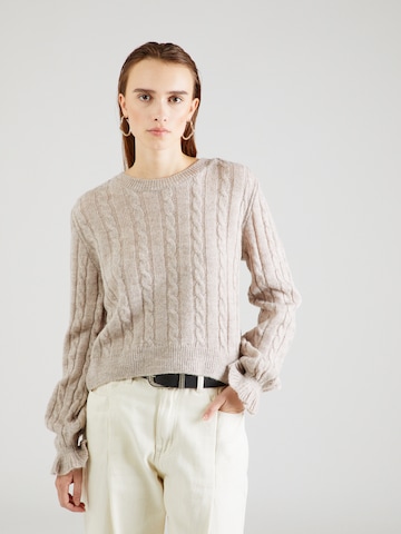 ONLY Sweater 'TIA' in Beige: front