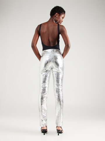 River Island Regular Broek in Zilver