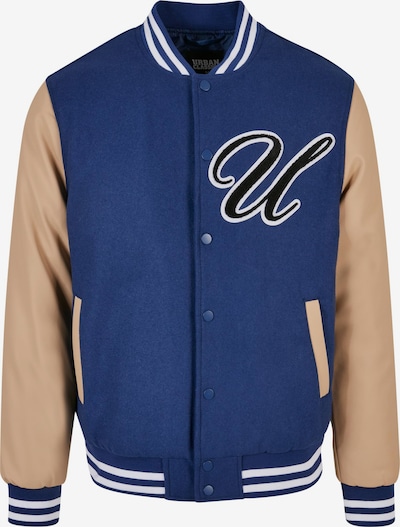 Urban Classics Between-season jacket 'Big U' in Beige / Dark blue / Black / White, Item view