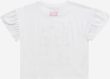 Tricou de la EA7 Emporio Armani pe alb