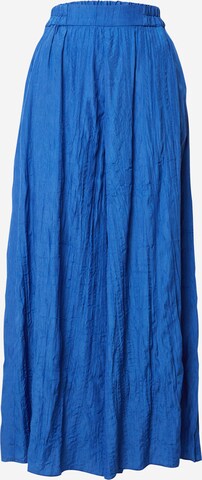 InWear Wide leg Pleat-Front Pants in Blue: front