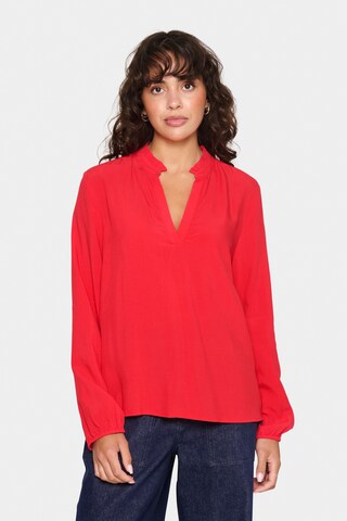 SAINT TROPEZ Bluse 'Eda' i rød: forside