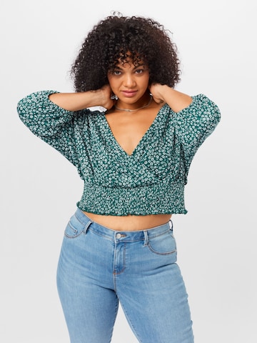 ABOUT YOU Curvy Shirt 'Laura' in Green: front