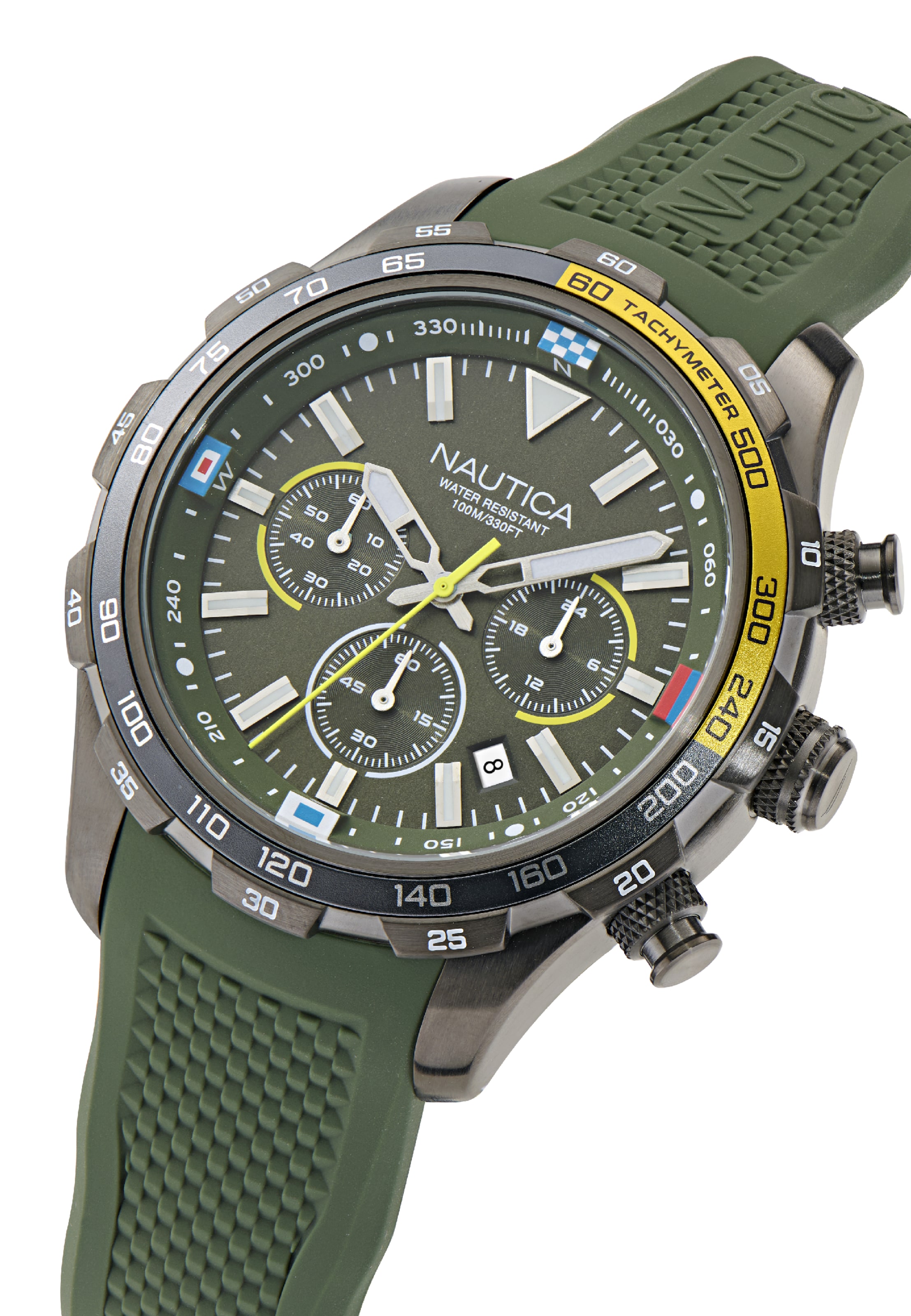 Montre à affichage analogique ' NST ' NAUTICA en vert