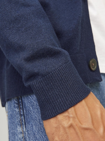 JACK & JONES Gebreid vest in Blauw