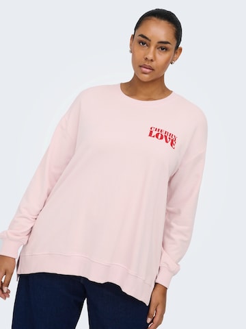 Felpa di ONLY Carmakoma in rosa