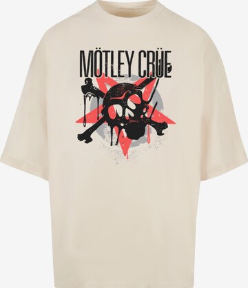 Merchcode Shirt 'Motley Crue - Montage Skull' in Wit: voorkant
