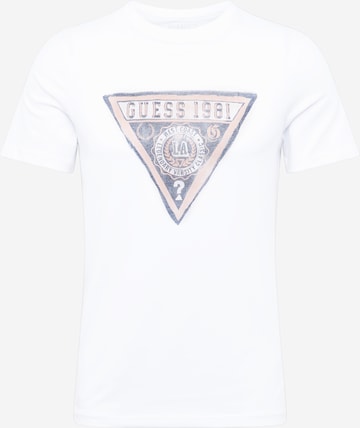 GUESS - Camisa em branco: frente