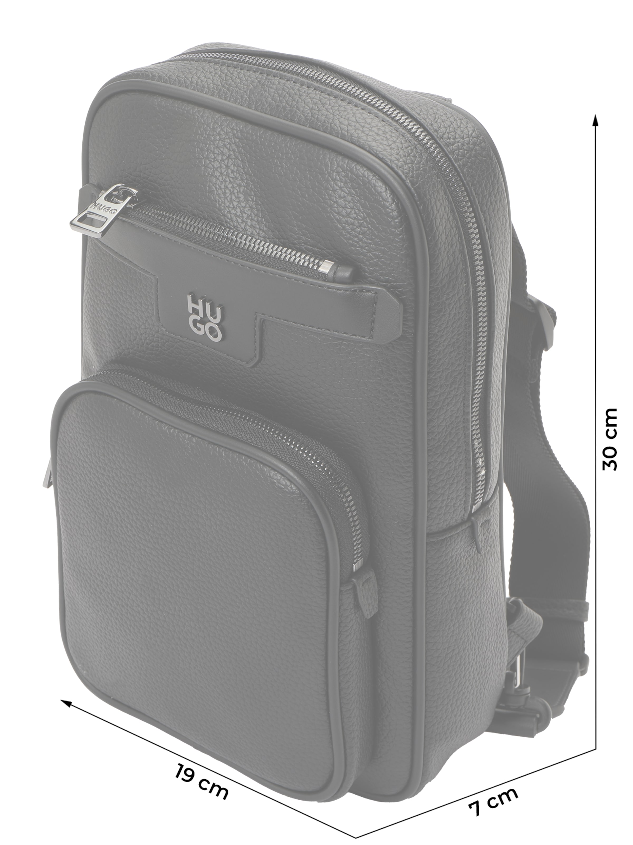 Sac à bandoulière 'Nesh' HUGO en noir