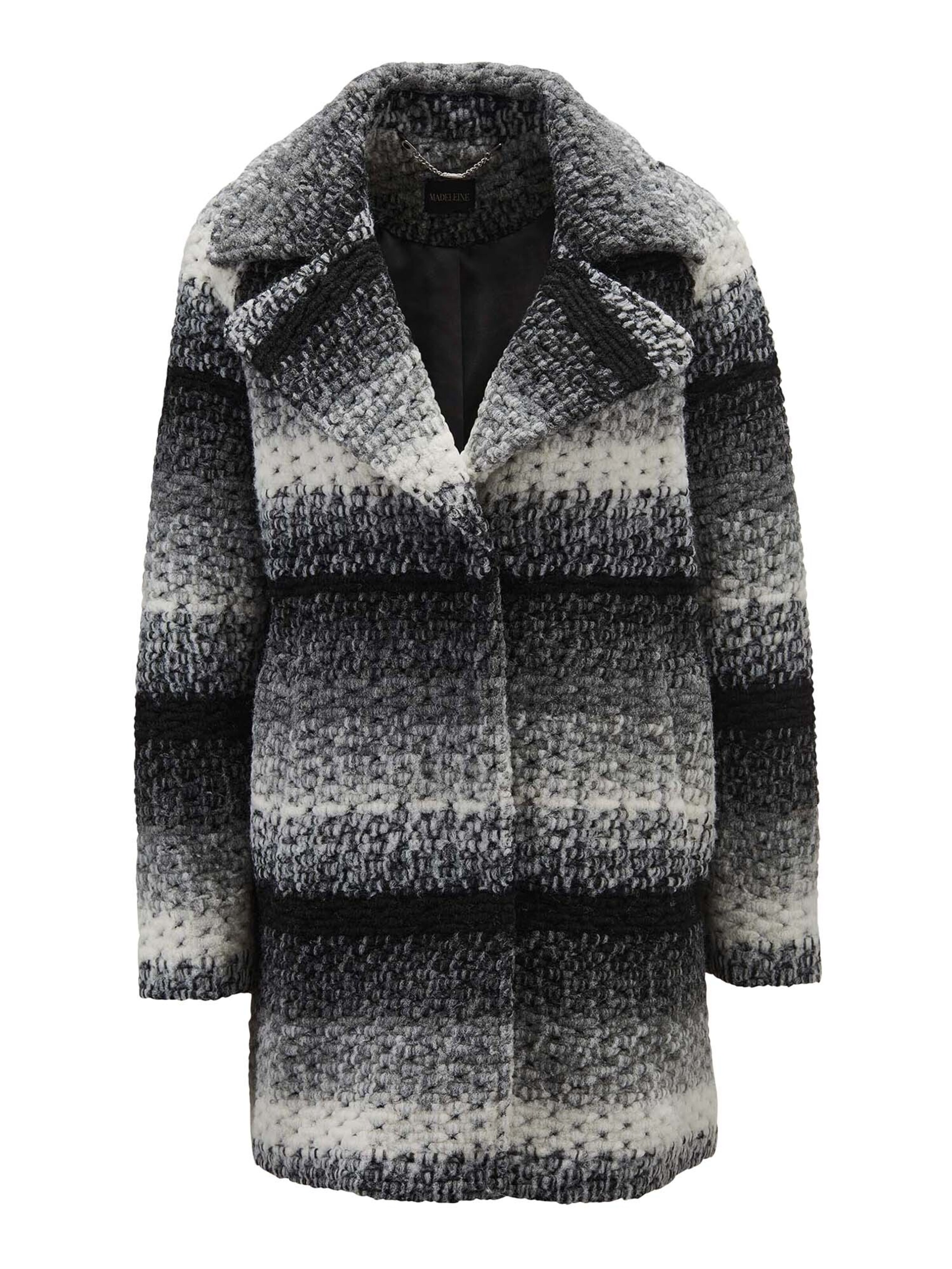 MADELEINE Übergangsmantel in XS in grau / schwarz / weiß, Produktansicht
