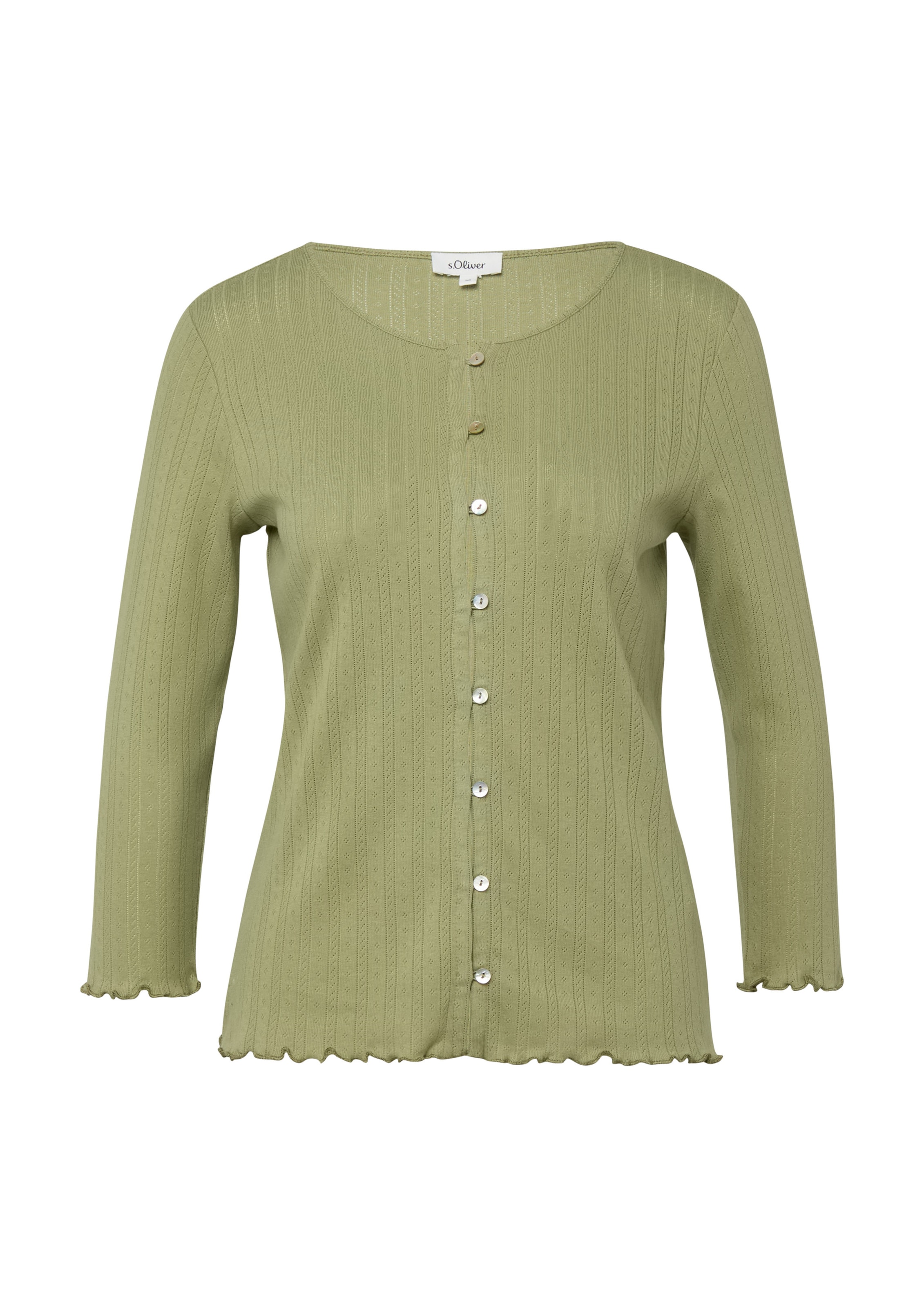 Cardigan s.Oliver en vert : devant