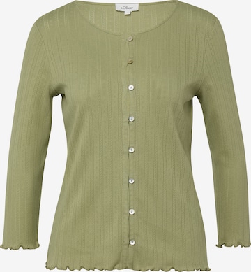 Cardigan s.Oliver en vert : devant