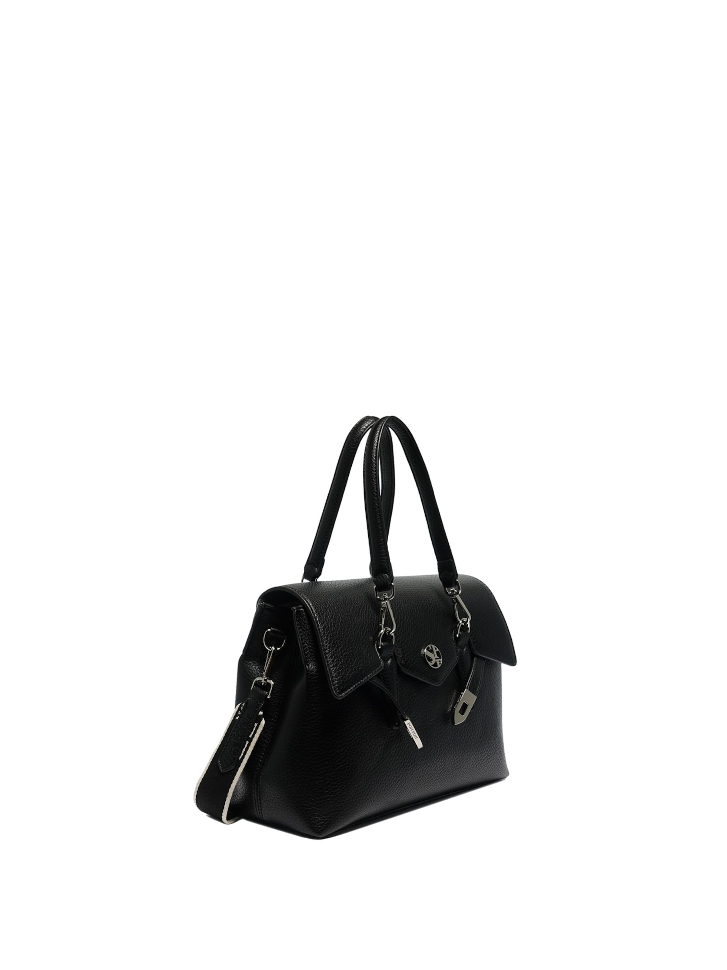 Secret Pon Pon Handbag in Black: front