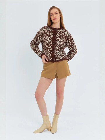 MixRay Strickjacke in Braun