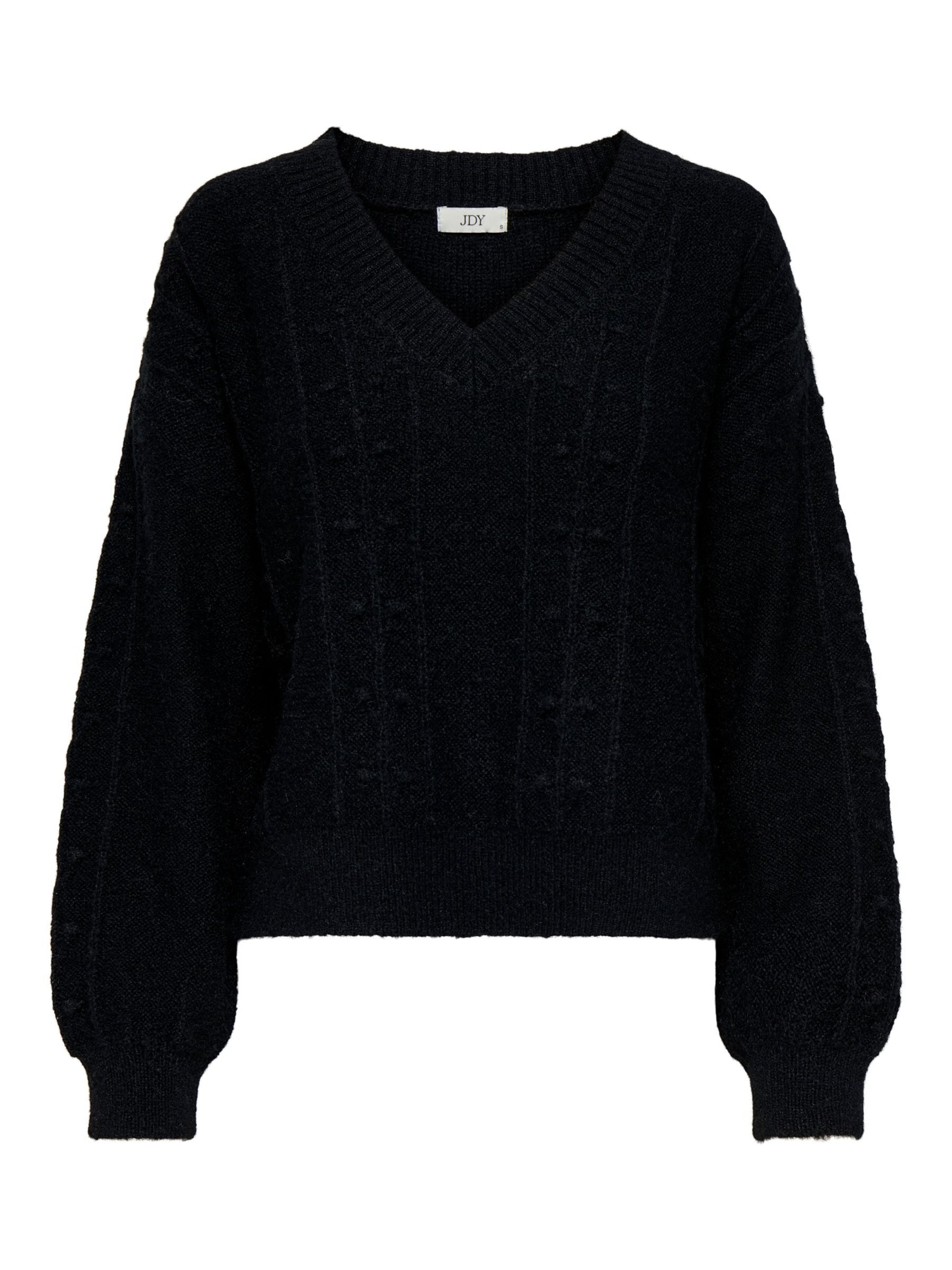 JDY Sweater 'JDYSIGRID' in Black: front