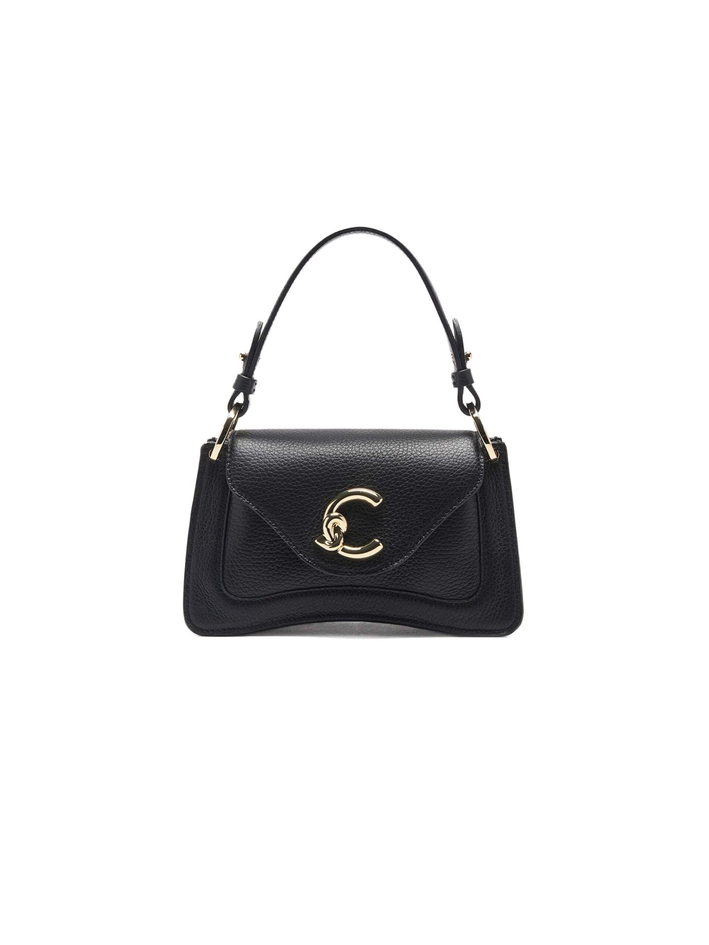 Coccinelle Handbag 'Coccinelle C-Me Handbag Grained Leather' in Black: front